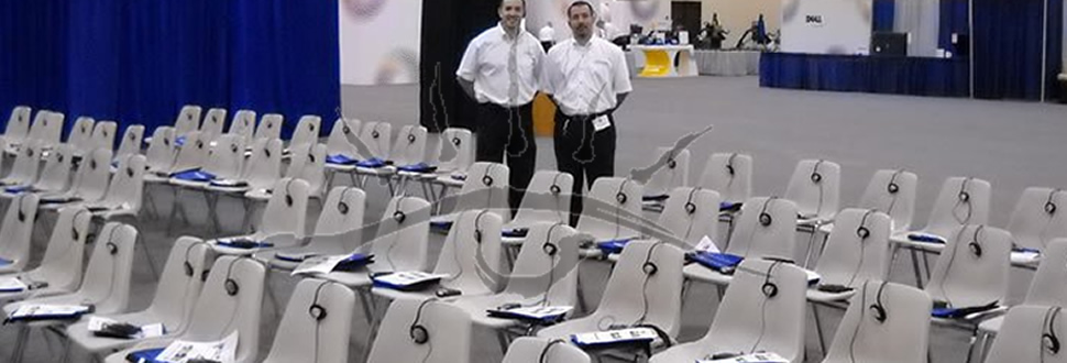 Fuar standı, alanında | kablosuz dinleme, kablosuz kulaklık, kablosuz mikrofon, tour guide, rehber dinleme, ses sistemi